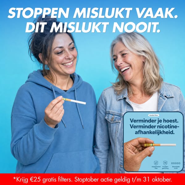 Stoppen lukt zelden. Dit lukt altijd. [Stoptober sale]
