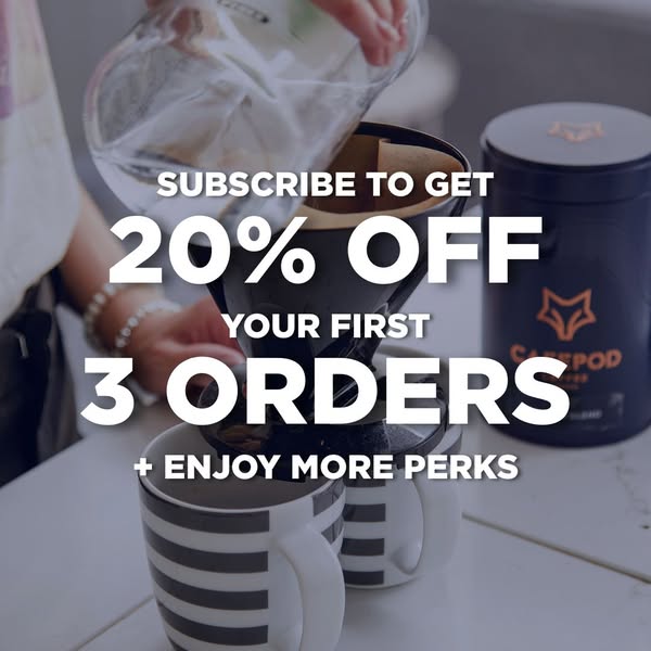 Get 20% Off Your First 3 Orders