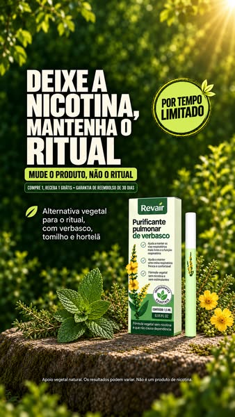 Elimine a acumulação. Respire mais fundo. Volte a sentir os seus pulmões.