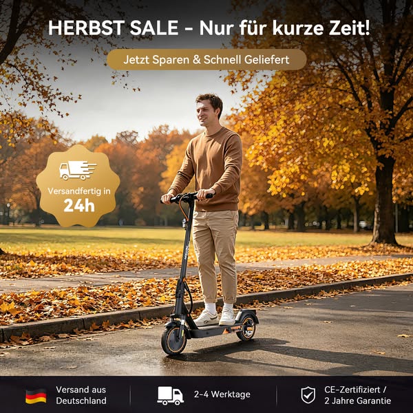 Perfekt für den Herbst-Pendelverkehr! | 30km Reichweite
