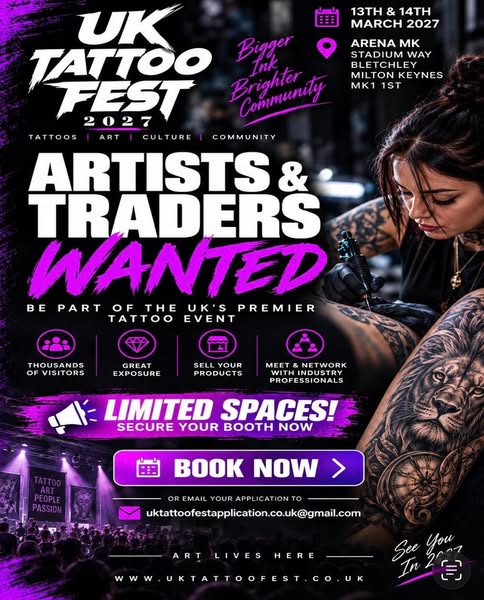 UK TATTOOFEST – ARTIST APPLICATION 2027