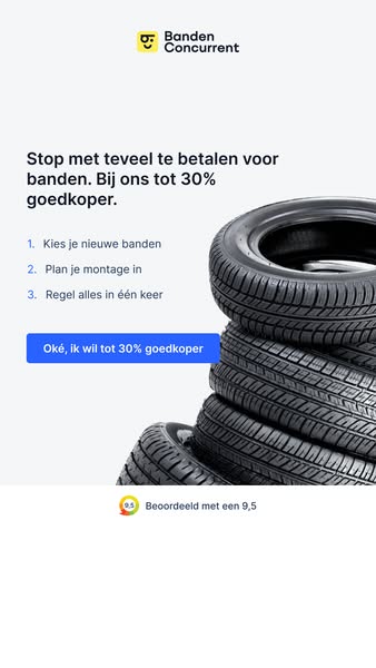 Tot 30% goedkopere autobanden