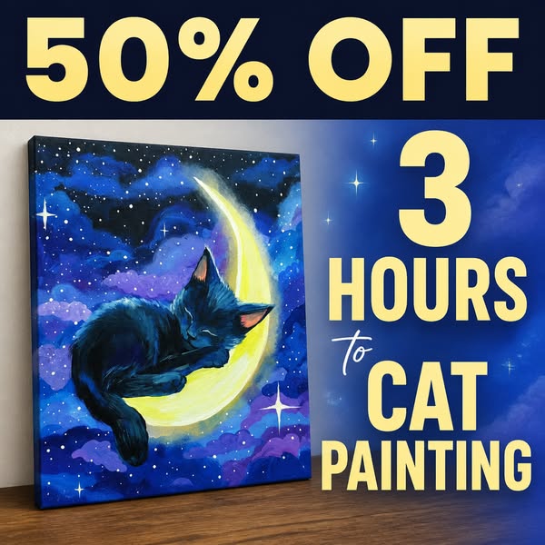 Learn The Modern Art Of Painting Dreamy Acrylic Cats
