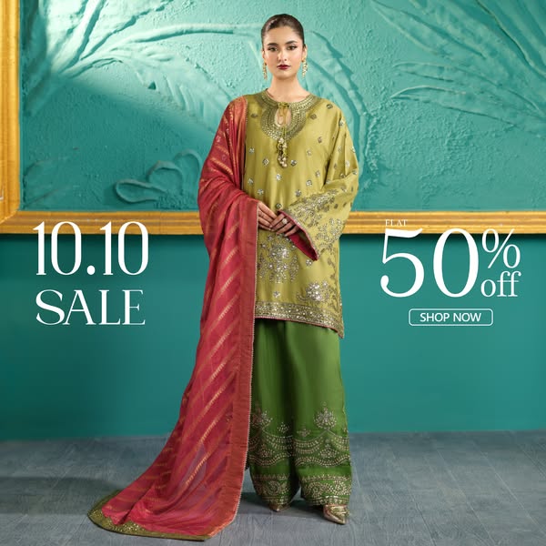 10.10 SALE—FLAT 50% OFF