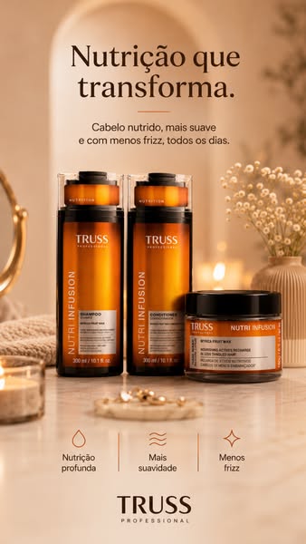 Nutrição intensa para cabelo seco, do princípio ao fim