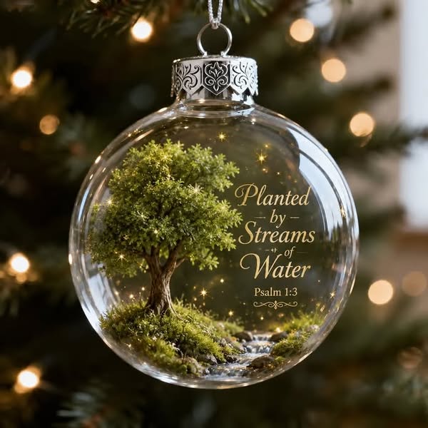 Psalms Scripture Christmas Ornament