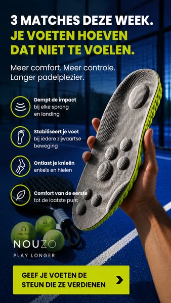 Padel inlegzolen voor meer comfort en minder impact
