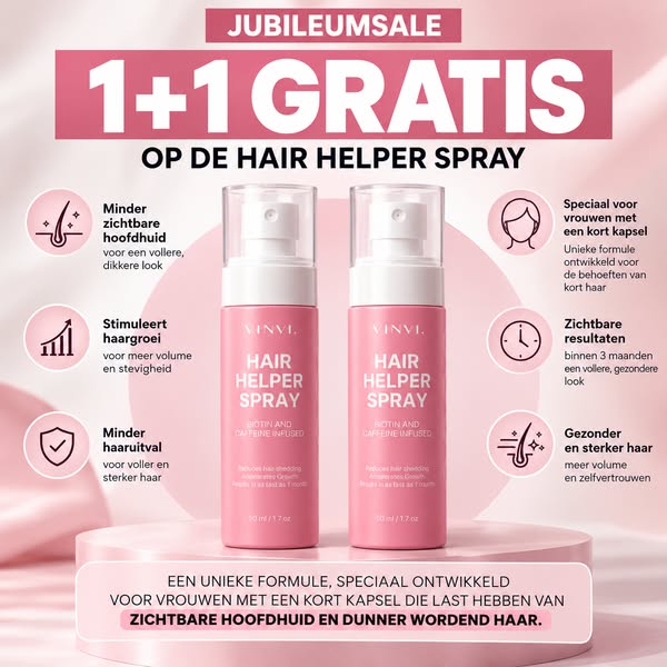 Heb je een korte coupe en merk je dat je haar steeds dunner wordt?