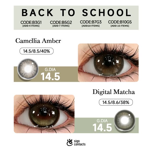 【Full G.DIA】TINACON Full Coverage Seires Half-yearly 2 PCS Colored Contact Lens