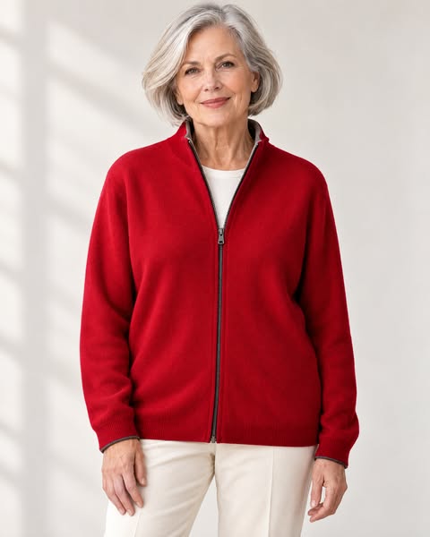 Pauletto Cashmere Zip Cardigan