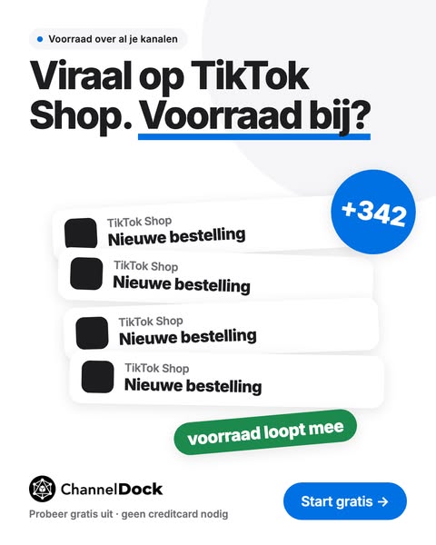 Voorraad mee met TikTok Shop