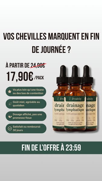 Vos chevilles marquent en fin de journée ?
