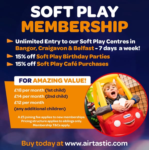 Buy Soft Play Membership Now!