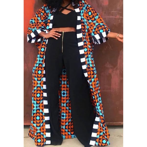 African Print Ankara Kimono