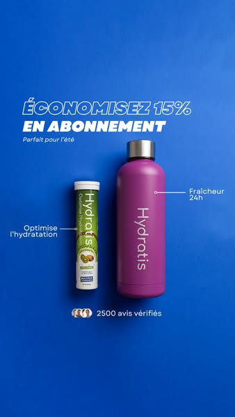 Optimise ton hydratation avec Hydratis