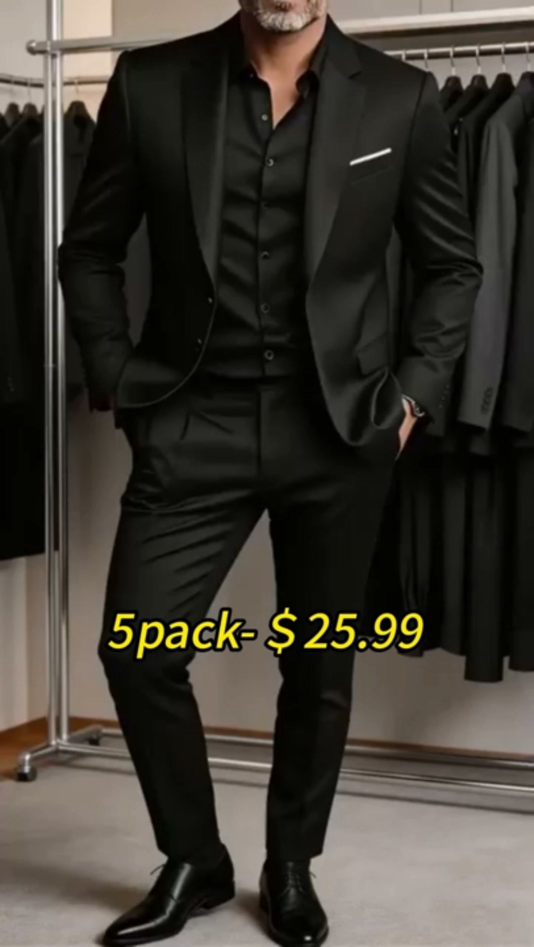 Men’s Stretch Business Suit – Smart & Comfortable