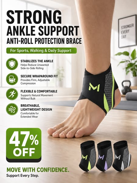 Breathable Elastic Ankle Support Brace