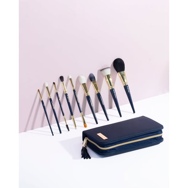 9-Piece Pop-up Professional Makeup Brush Set