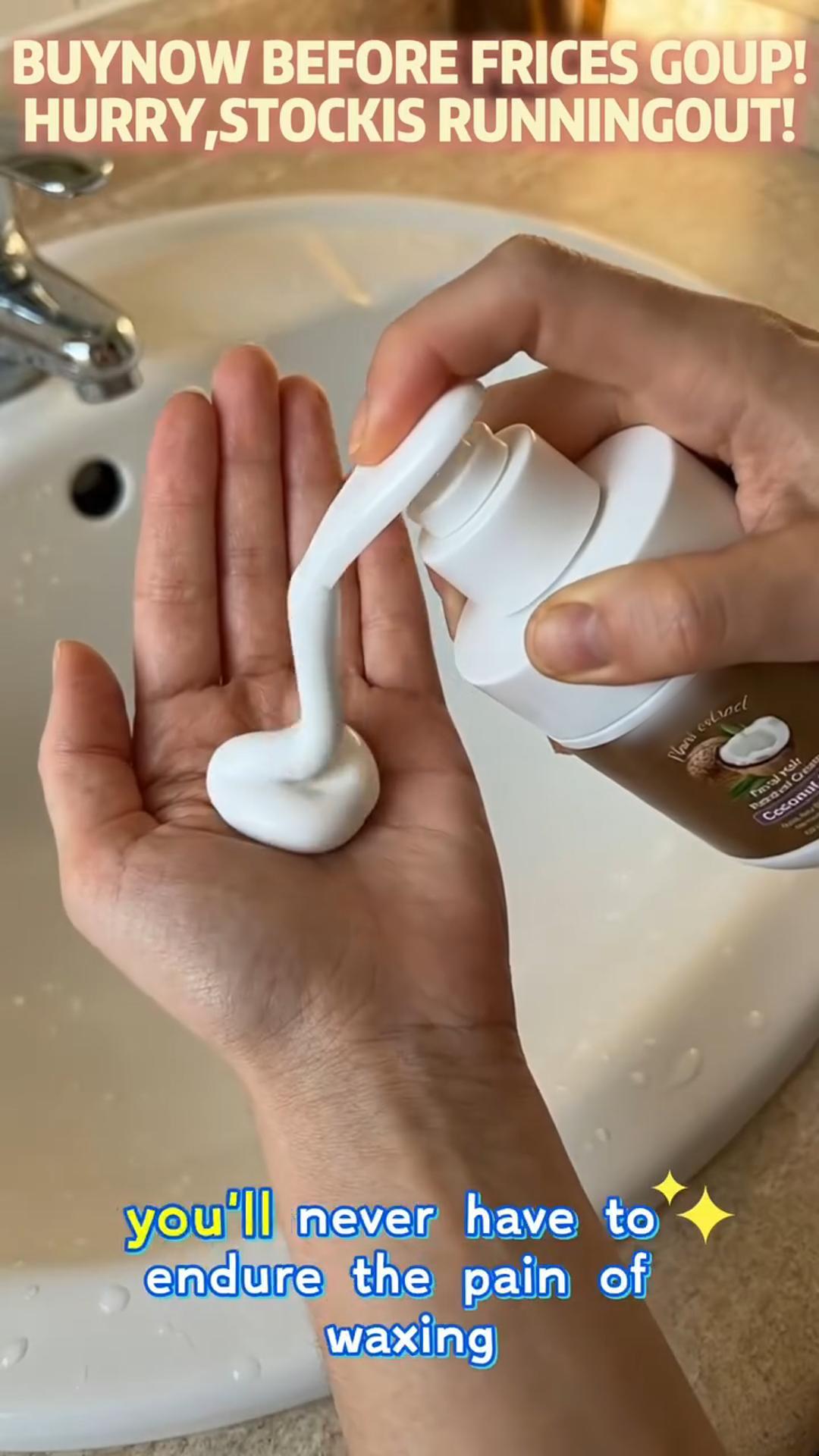 Gentle Coconut Oil Facial Hair Removal Cream