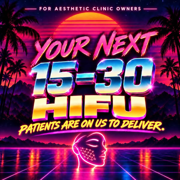 15 to 30 HIFU Patients. Our Fee Is On The Line.