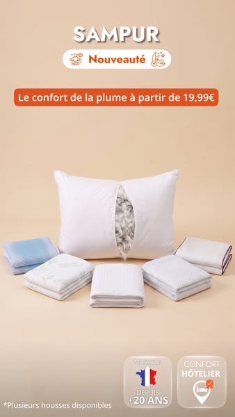 Traversins en plumes dès 39,99 €