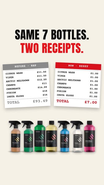 Same 7 bottles. £93.49 £7