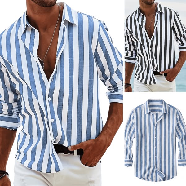 Chemise à rayures DONACCI — maintenant -70%