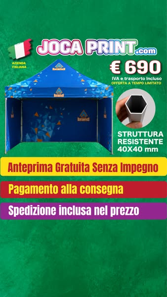 Gazebo personalizzato con logo