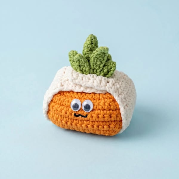 Crochet Your Own Carrot Airpods Case