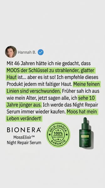 Über Nacht zu glatterer Haut
