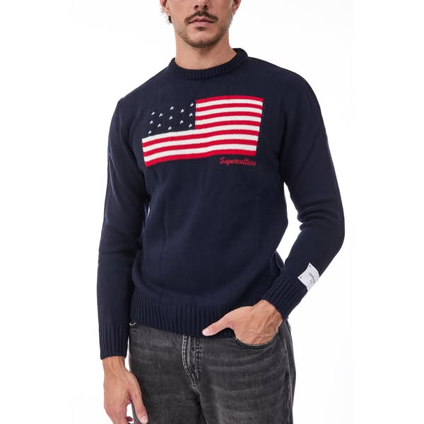 Maglione Superculture AK7021 Blu