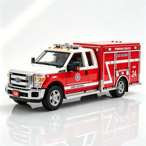 EMERGENCY RESCUE TRUCK BUILDING SET