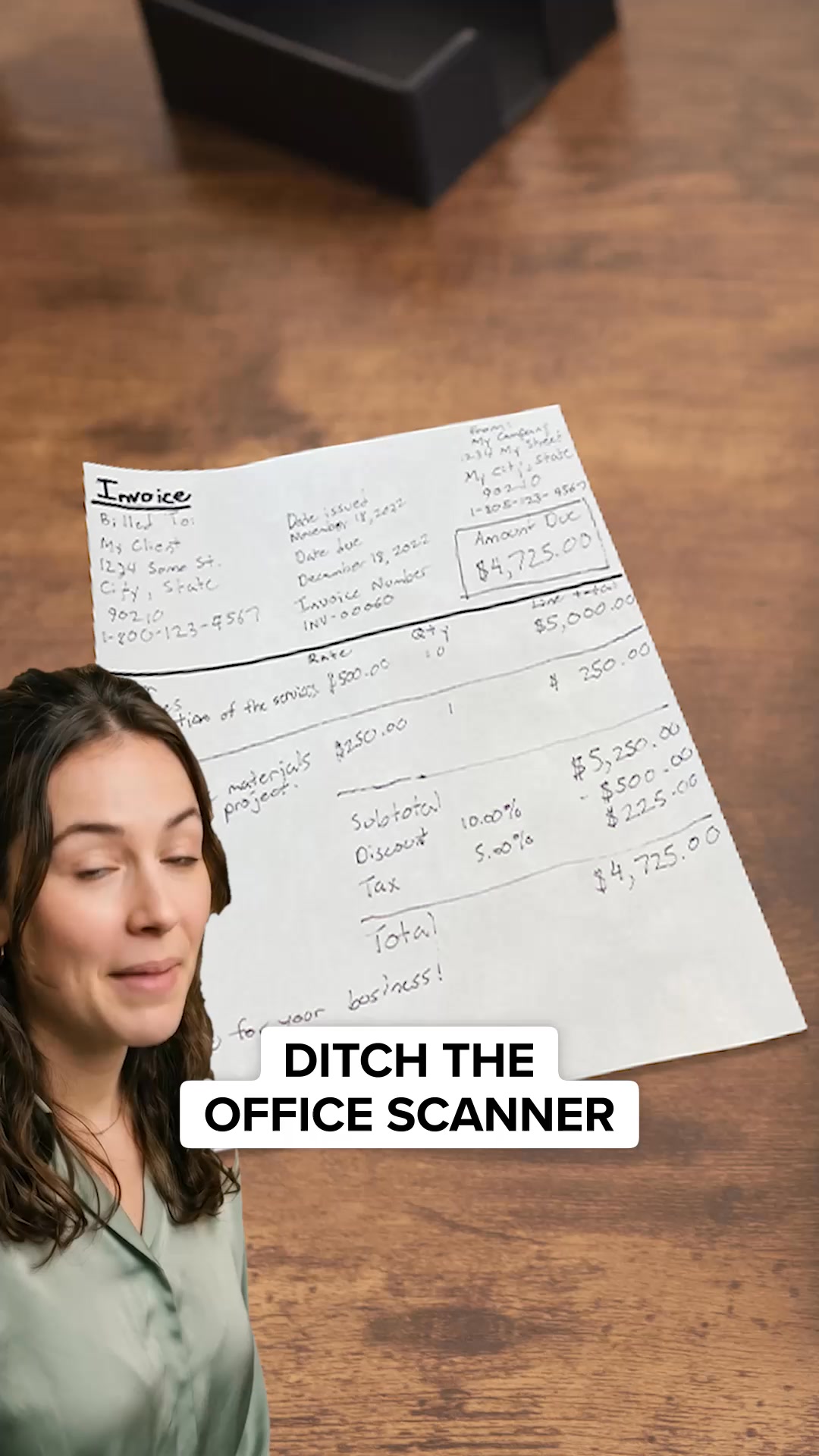 Scan paperwork in 30 seconds