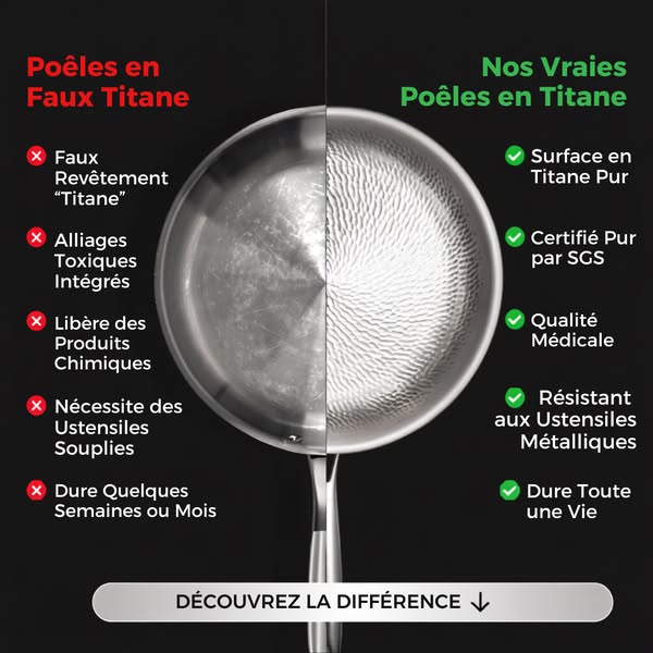 La meilleure poêle en titane