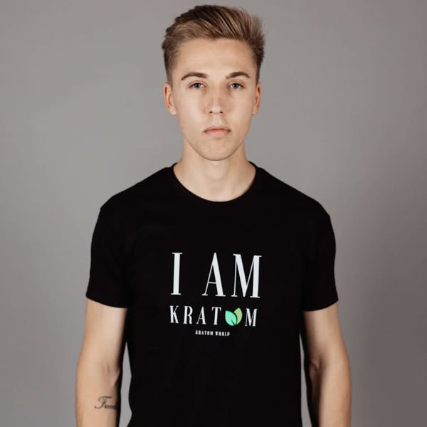 Kratom World "IK BEN KRATOM" T-SHIRT heren M