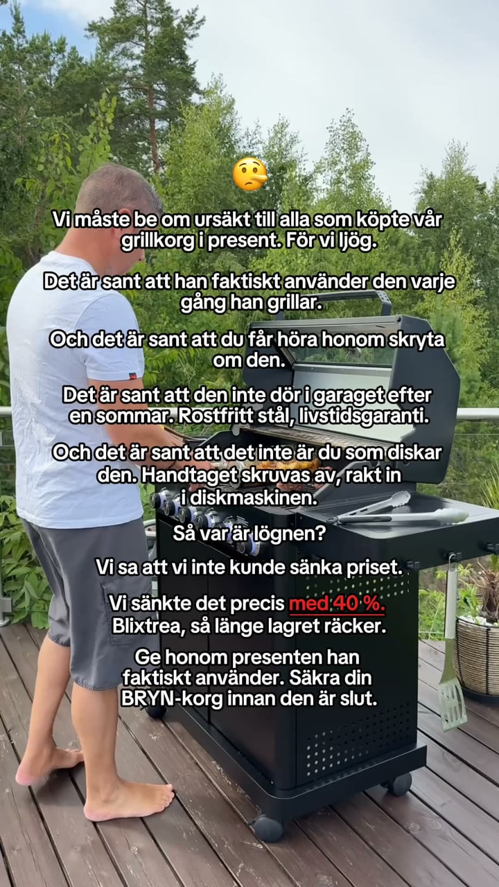 Presenten han faktiskt använder – 40% rabatt