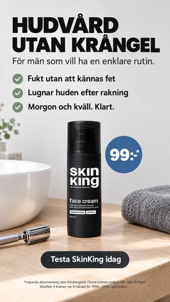Torr hud? SkinKing håller huden återfuktad