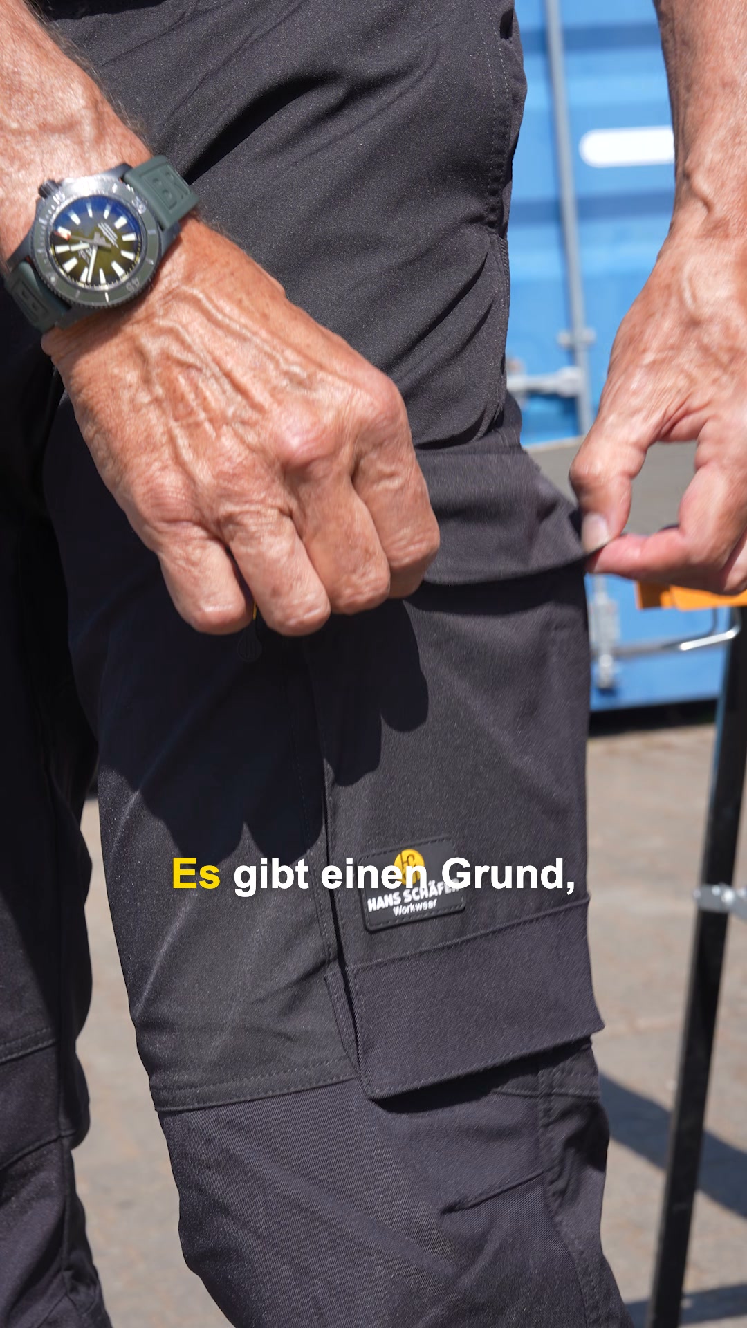 „Die vermutlich bequemste Arbeitshose der Welt.“