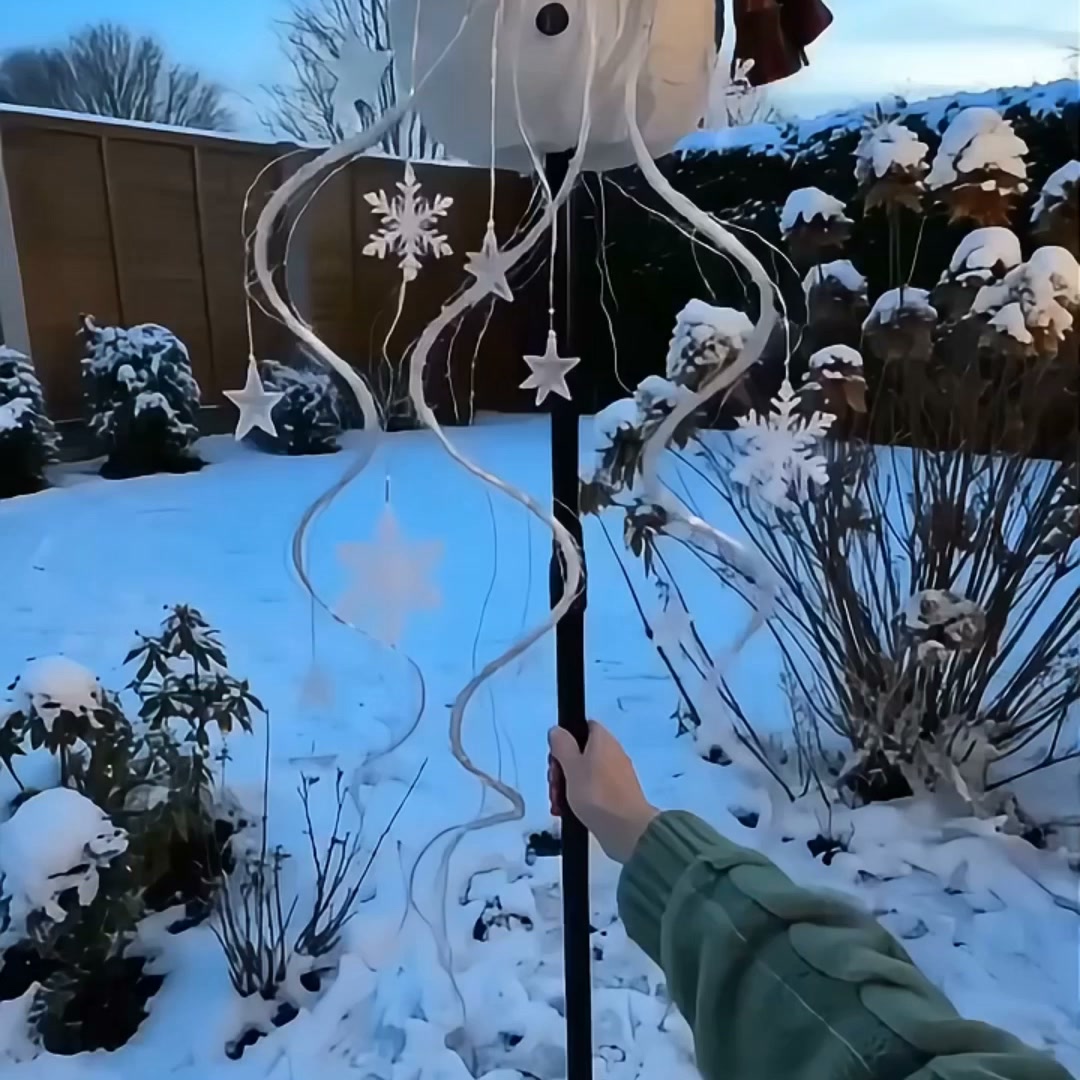 Snowman Magic Fountain LED tuinlamp