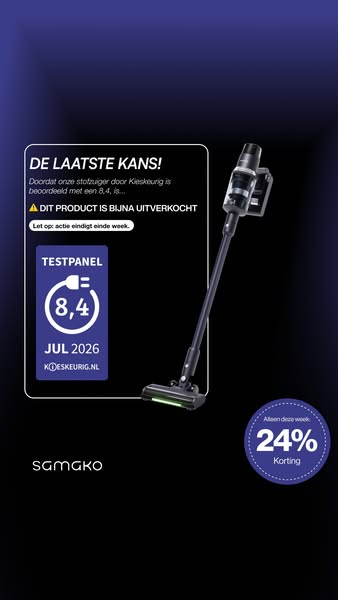 Beoordeeld met een 8.4 — de stofzuiger die het verschil maakt.
