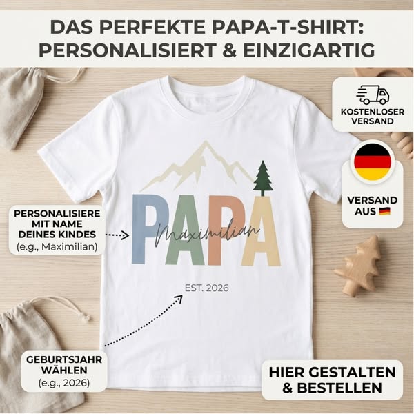 Personalisiere mit Namen und Geburtsjahr