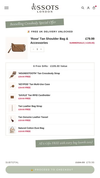£105 Of Free Gifts, Every Bag