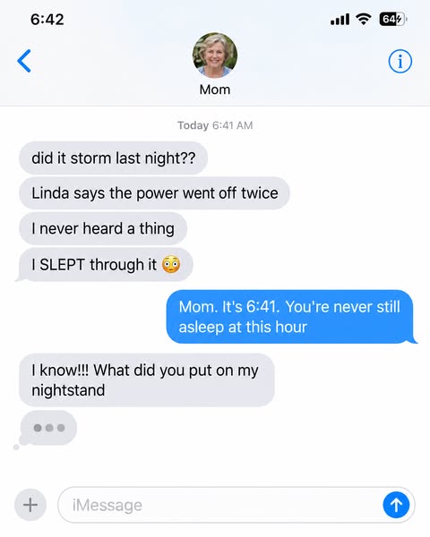 What I put next to Mom's phone