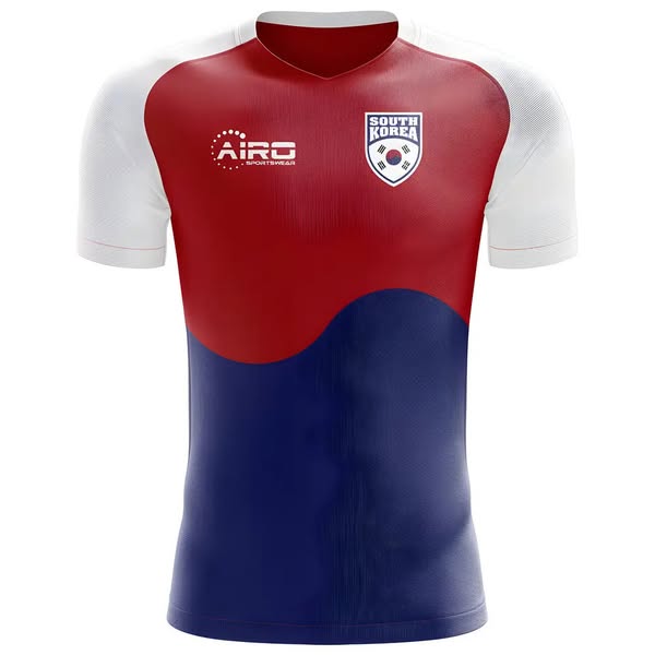 '25-'26 South Korea Flag Concept Football Shirt Men's Red Polyester Made By: Airo Sportswear