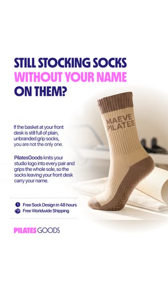 Get your free grip sock design. No order needed.