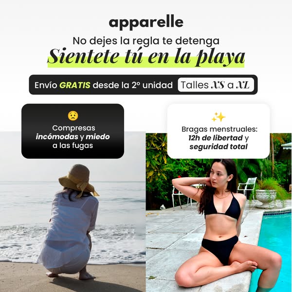 Bikini Menstrual para Playa y Piscina