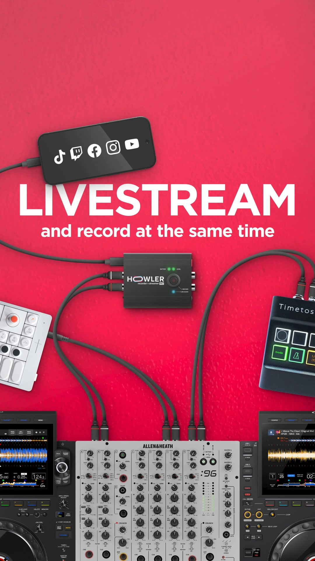 Capture your DJ set everywhere & Share anywhere