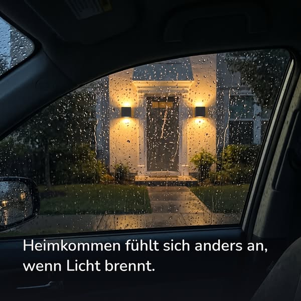 Laue Sommerabende auf der Terrasse, aber kein Stimmungslicht ohne Steckdose? — Nuvia kabellose Wandleuchten jetzt 1+1 GRATIS
