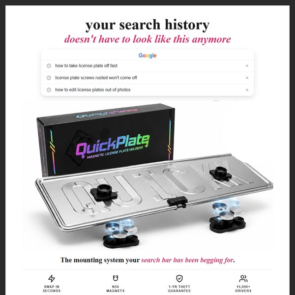 Pop License Plates in SECONDS