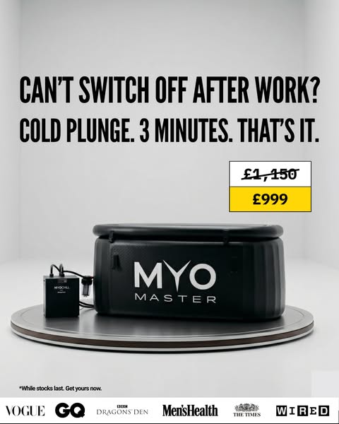 + FREE £129 ICE BATH ACCESSORIES